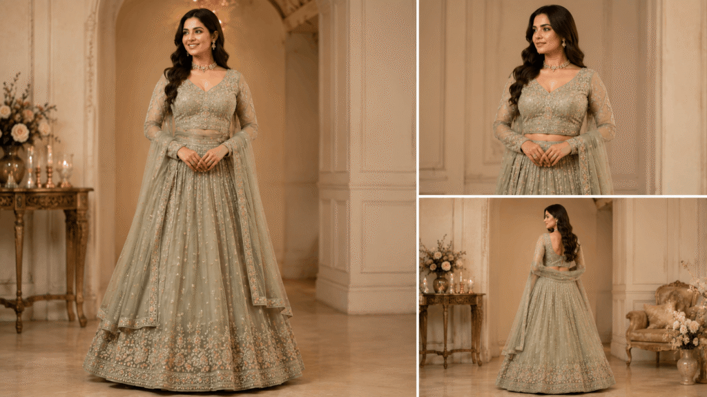 Lehenga for Apple Body Shape