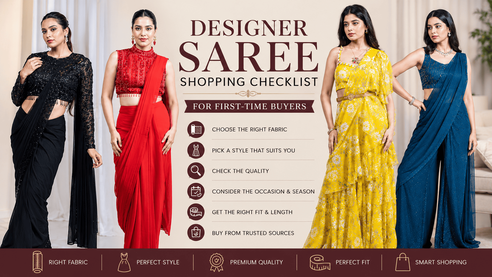 A Beginner in Saree Shopping? — These will Help 
