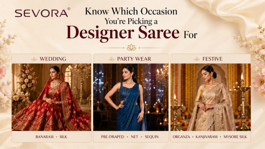 Know Which Occasion You’re Picking a Designer Saree for 